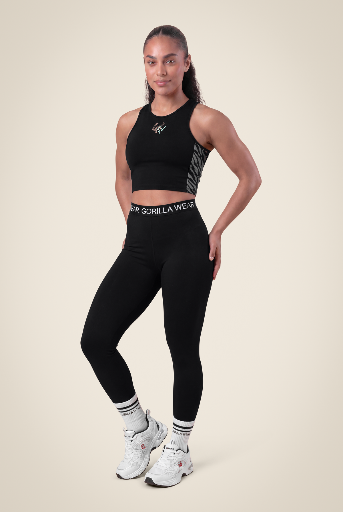 Gorilla Wear Zion Crop Top T-Shirt & Tops Black