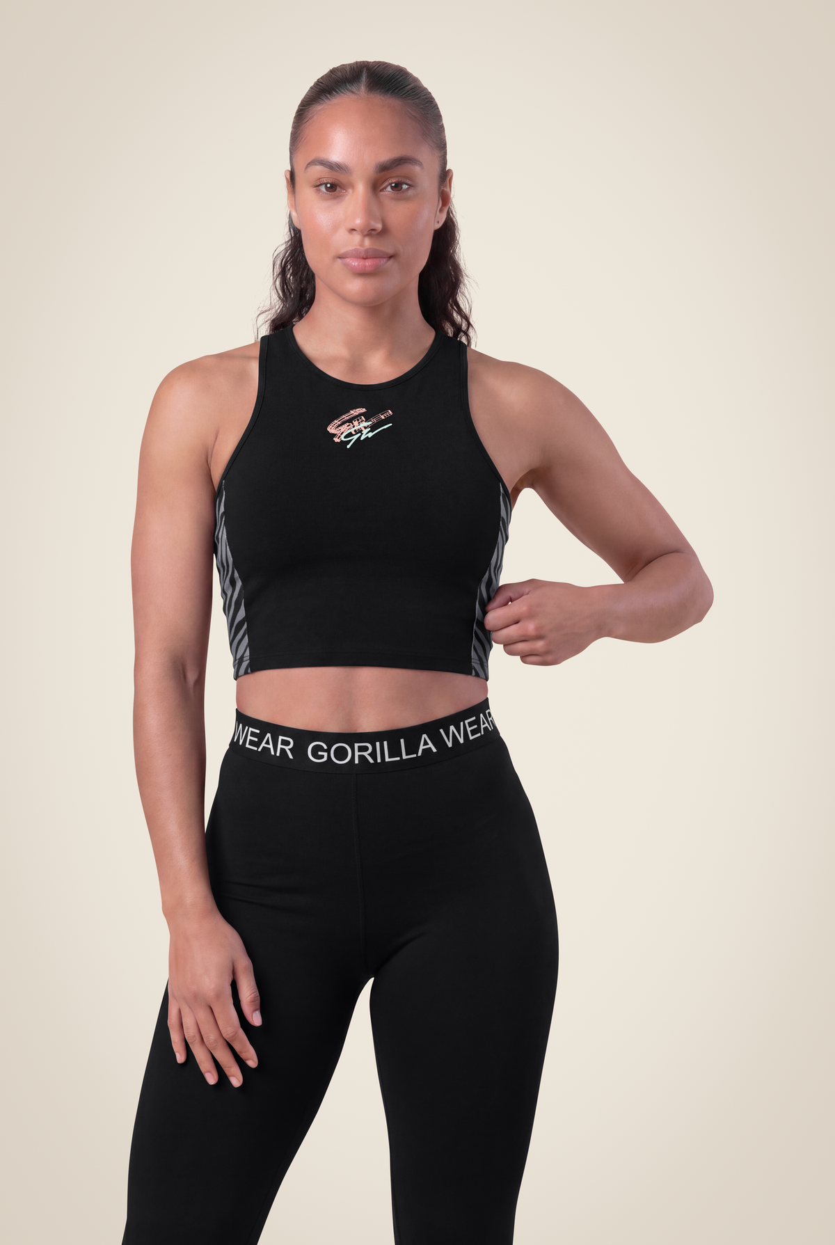 Gorilla Wear Zion Crop Top T-Shirt & Tops Black