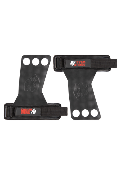 3-Hole Carbon Lifting Grips - Black – Gorilla Wear