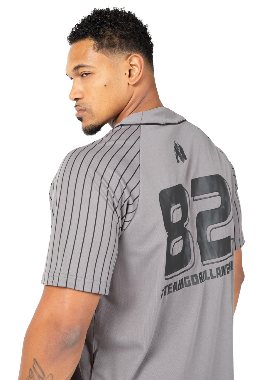 Gorilla Wear 82 Baseball Jersey T-Shirt & Tops Gray