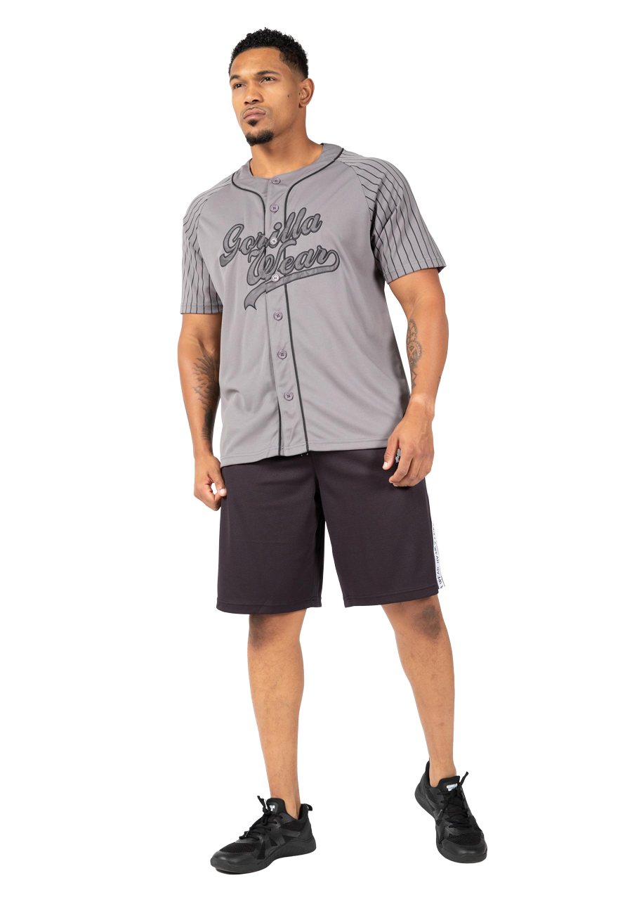Gorilla Wear 82 Baseball Jersey T-Shirt & Tops Gray