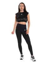 Gorilla Wear Albion Oversized Crop Top T-Shirt & Tops Black