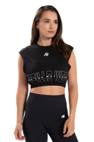 Gorilla Wear Albion Oversized Crop Top T-Shirt & Tops Black