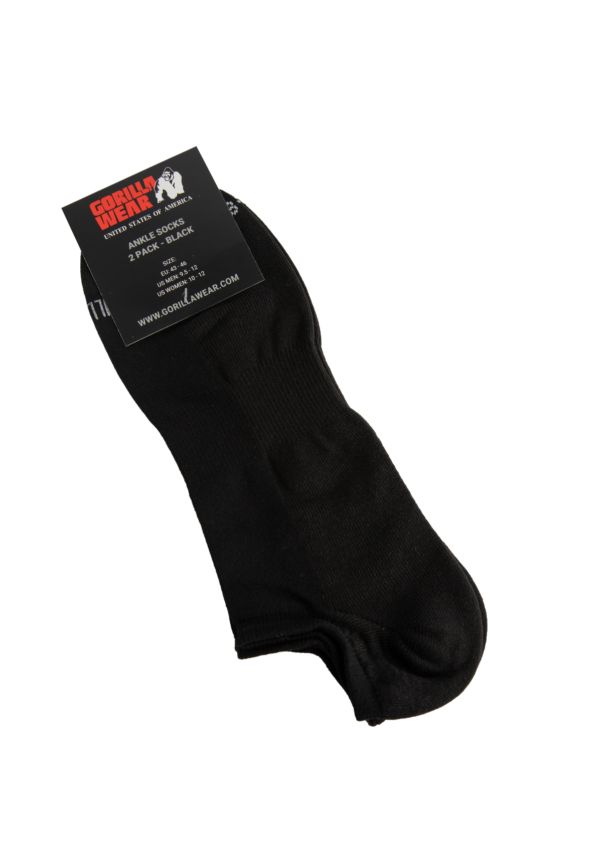 Gorilla Wear Ankle Socks 2-Pack Socks Black