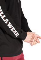 Gorilla Wear Boise Oversized Long Sleeve T-Shirt & Tops Black