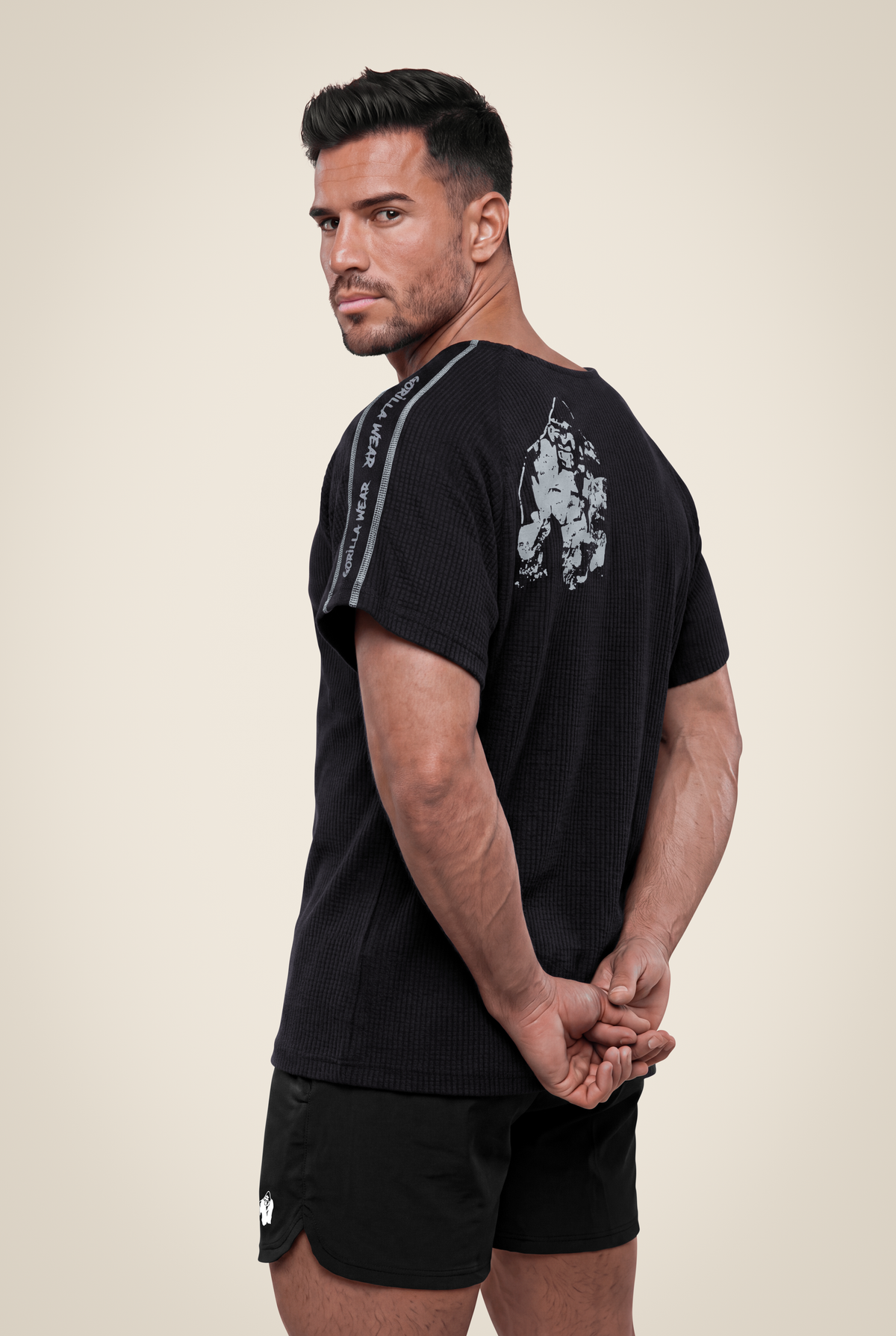 Gorilla Wear Buffalo Old School Workout Top T-Shirt & Tops Black/Gray