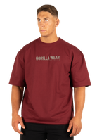Gorilla Wear Callaway Oversized T-Shirt T-Shirt & Tops Burgundy