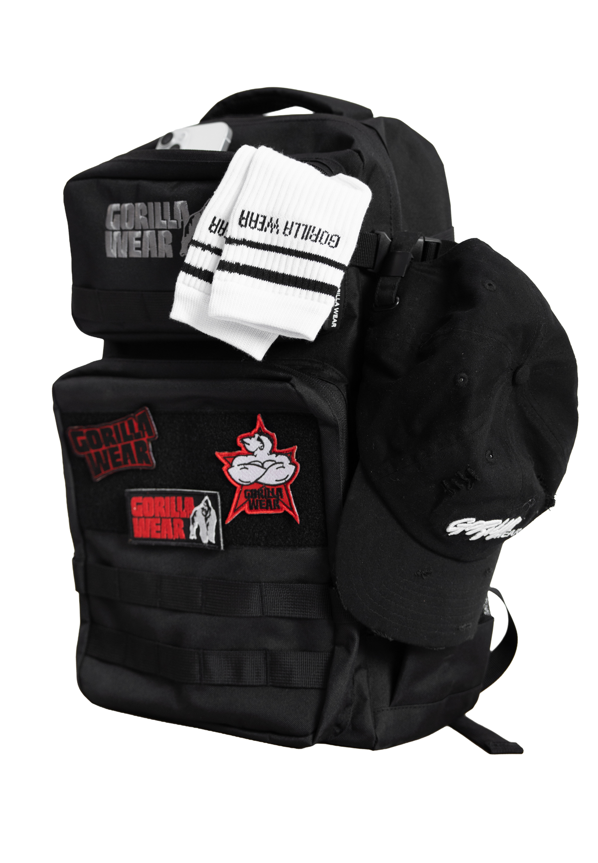 Gorilla Wear Cardiff Backpack Gym Bags & Backpacks Black