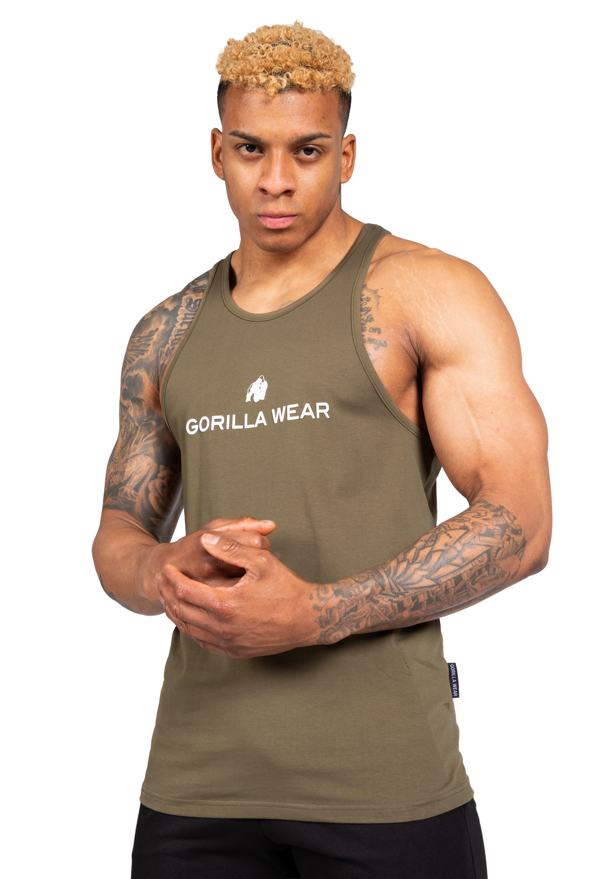 Gorilla Wear Carter Stretch Tank Top Tank Top Army Green