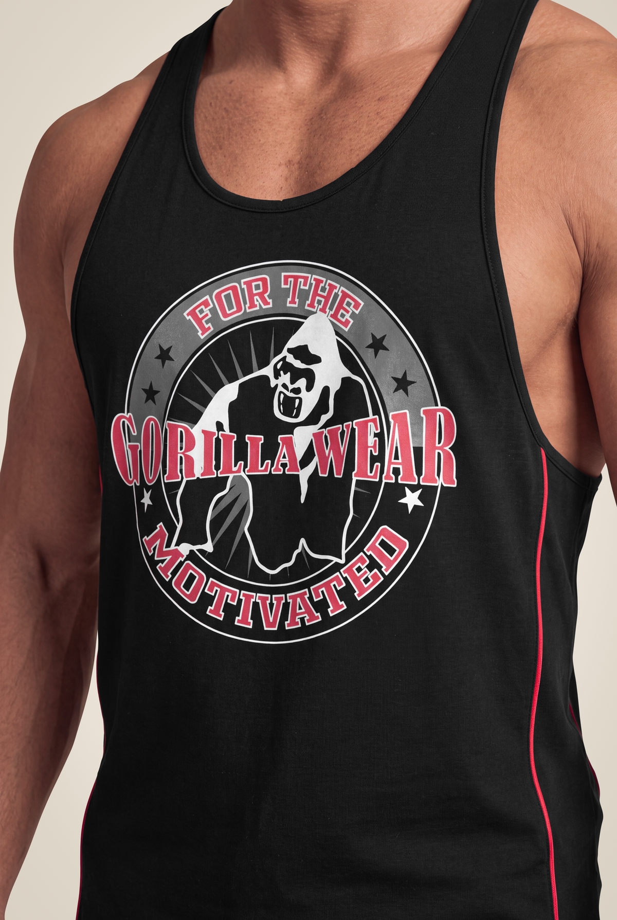 Gorilla Wear Casper Stringer Tank Top Black/Red