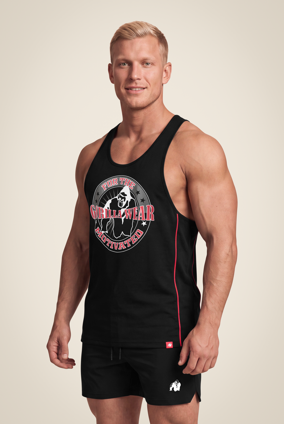 Gorilla Wear Casper Stringer Tank Top Black/Red