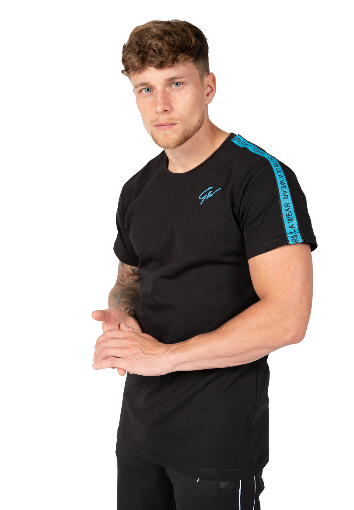 Gorilla Wear Chester T-shirt T-Shirt & Tops Black/Blue