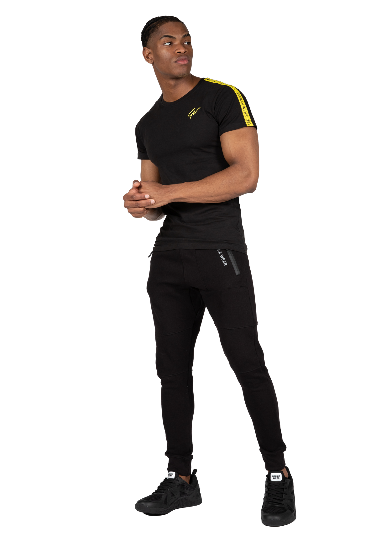 Gorilla Wear Chester T-shirt T-Shirt & Tops Black/Yellow