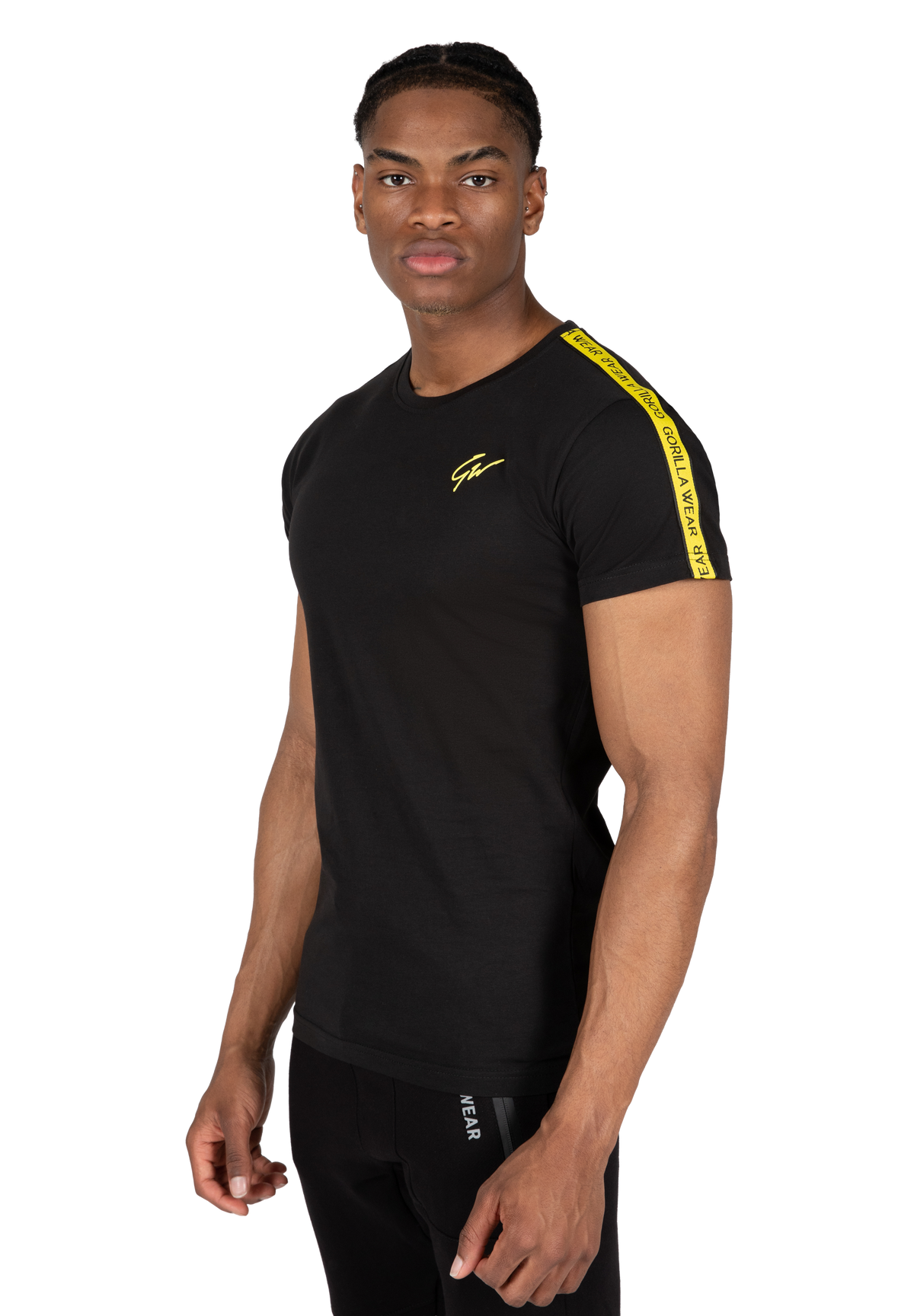 Gorilla Wear Chester T-shirt T-Shirt & Tops Black/Yellow