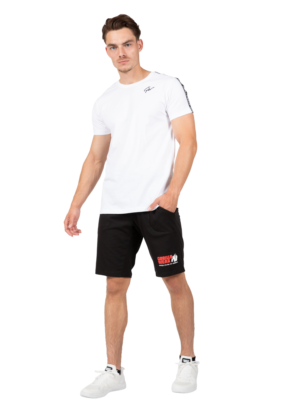 Gorilla Wear Chester T-shirt T-Shirt & Tops White/Black