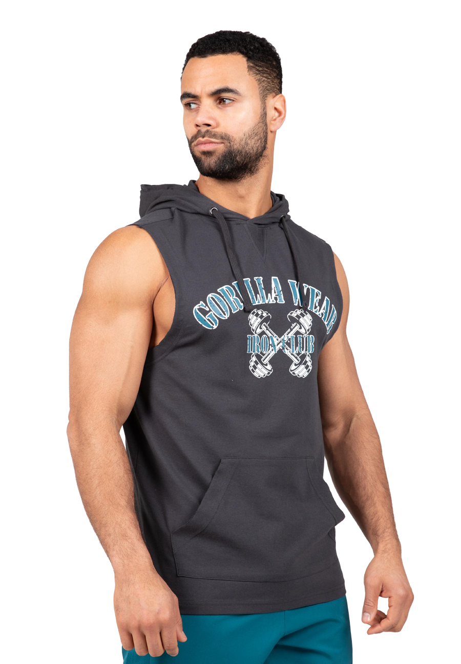 Gorilla Wear Chico S/L Hooded T-Shirt T-Shirt & Tops Dark Gray