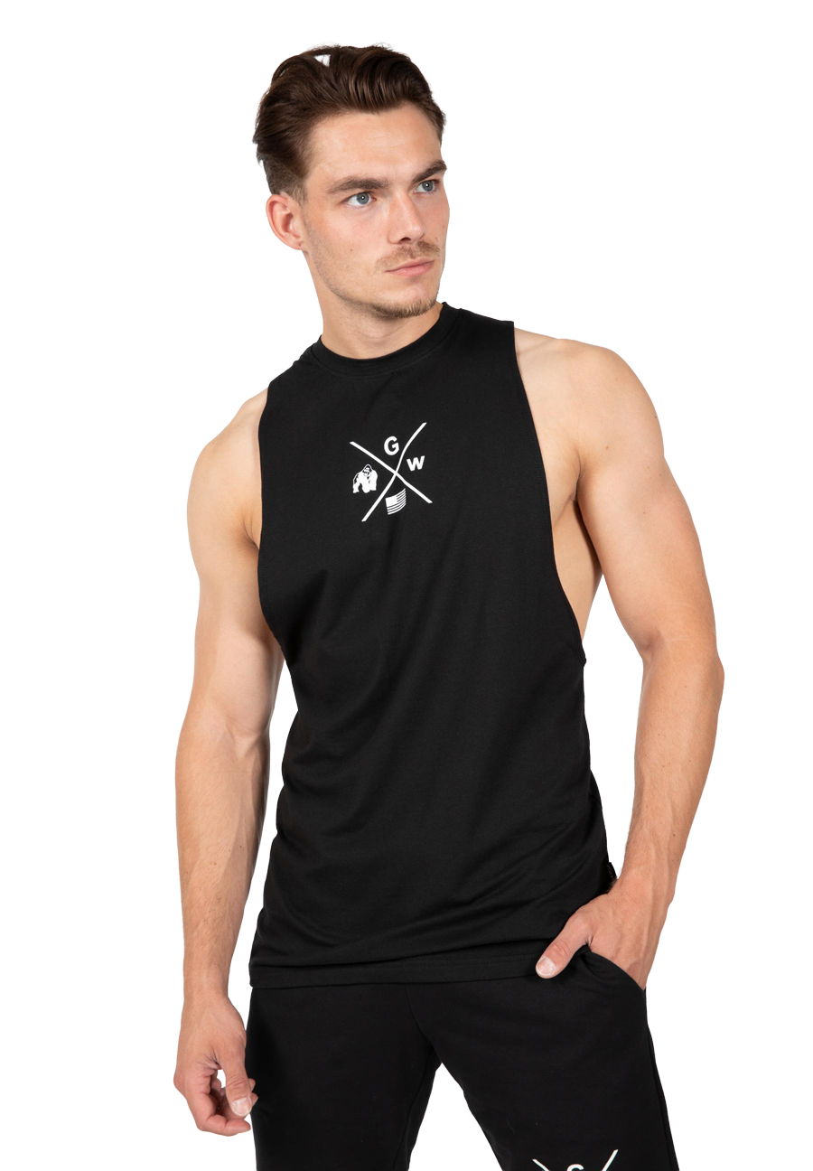Gorilla Wear Cisco Drop Armhole Tank Top Tank Top Black/White