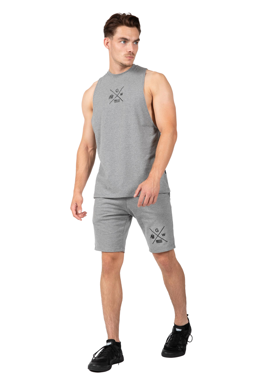 Gorilla Wear Cisco Drop Armhole Tank Top Tank Top Gray/Black