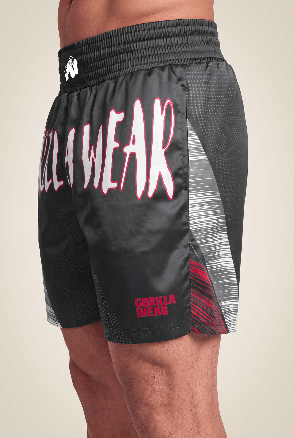 Gorilla Wear Clayton Boxing Shorts Shorts Black/Red