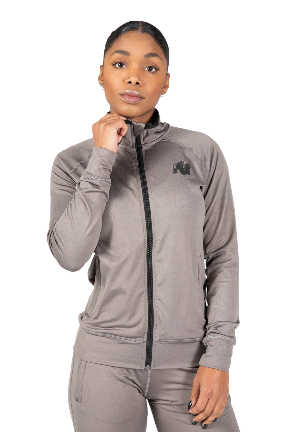 Cleveland Track Jacket - Gray – Gorilla Wear