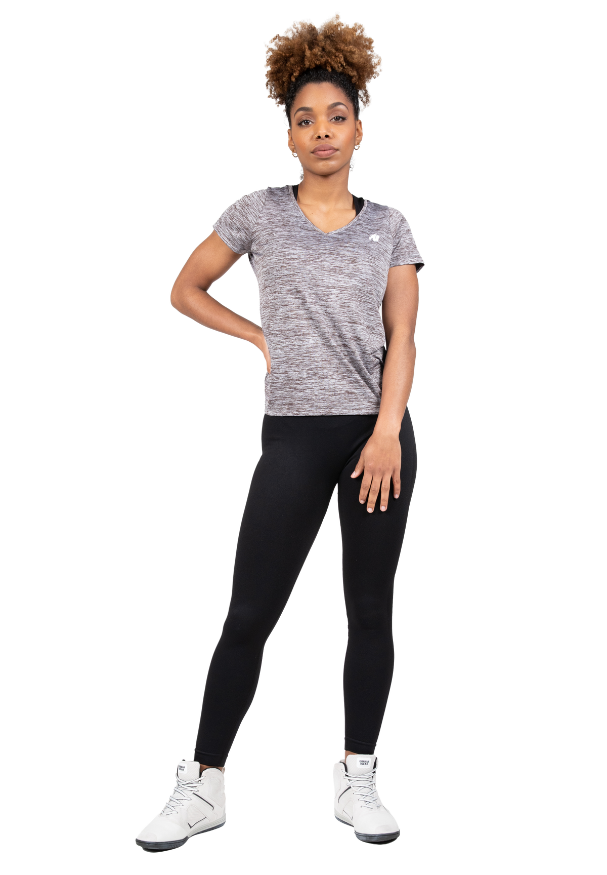 Gorilla Wear Elmira V-Neck T-Shirt T-Shirt & Tops Gray Melange