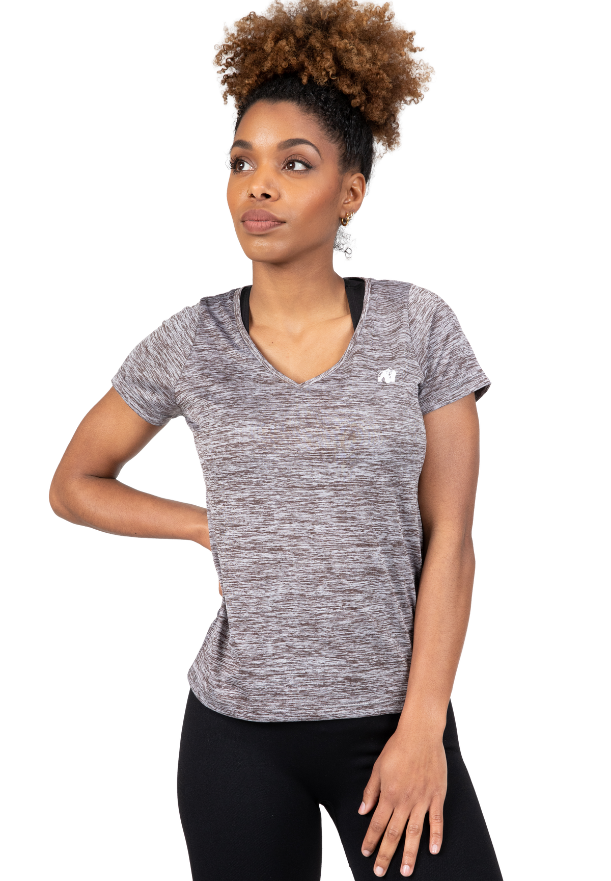 Gorilla Wear Elmira V-Neck T-Shirt T-Shirt & Tops Gray Melange