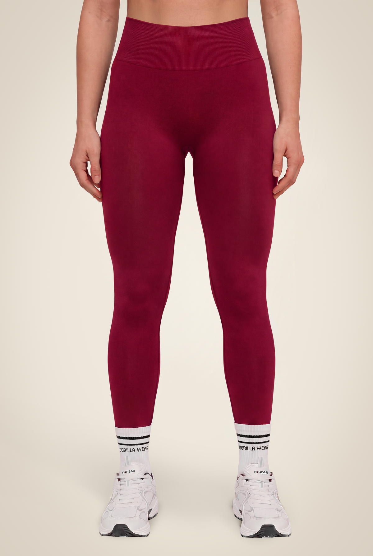 Gorilla Wear Florence Seamless Contour Leggings Leggings Red