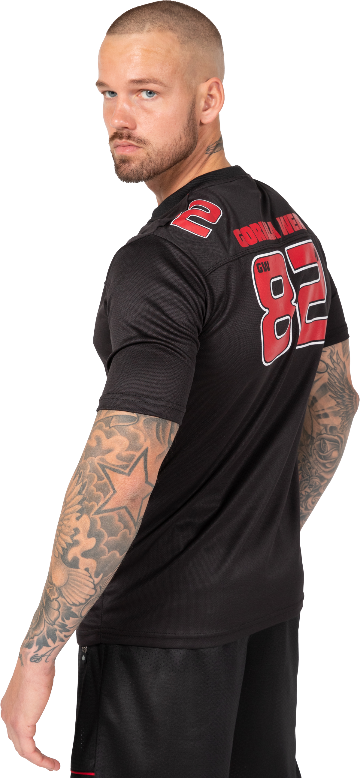 Gorilla Wear Fresno T-Shirt T-Shirt & Tops Black/Red