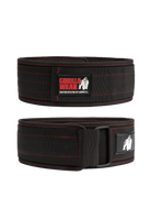 Gorilla Wear Gorilla Wear 4 Inch Nylon Lifting Belt Lifting Belts Black/Red Stitched