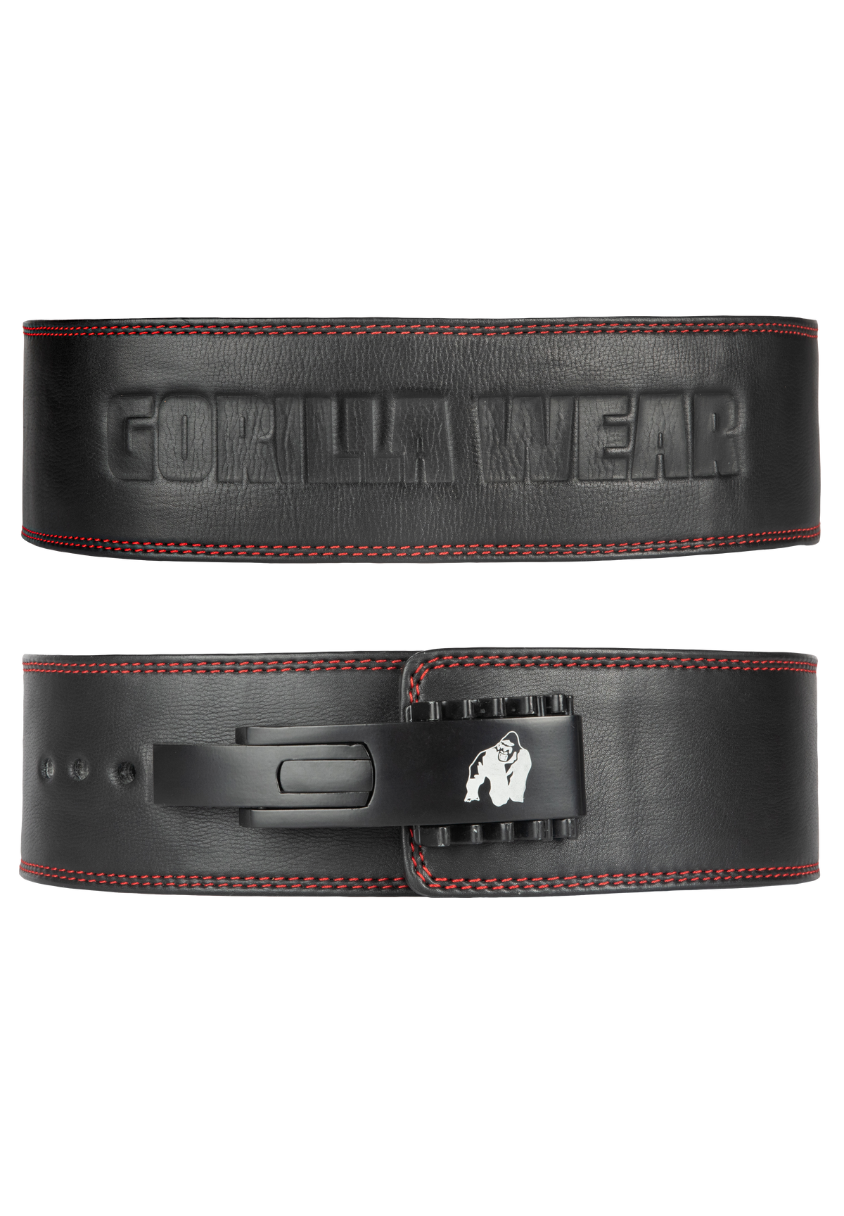GORILLA WEAR トレーニング・パワーベルト 黒 Gorilla Wear 4 Inch Premium Leather Lever Belt - Black
