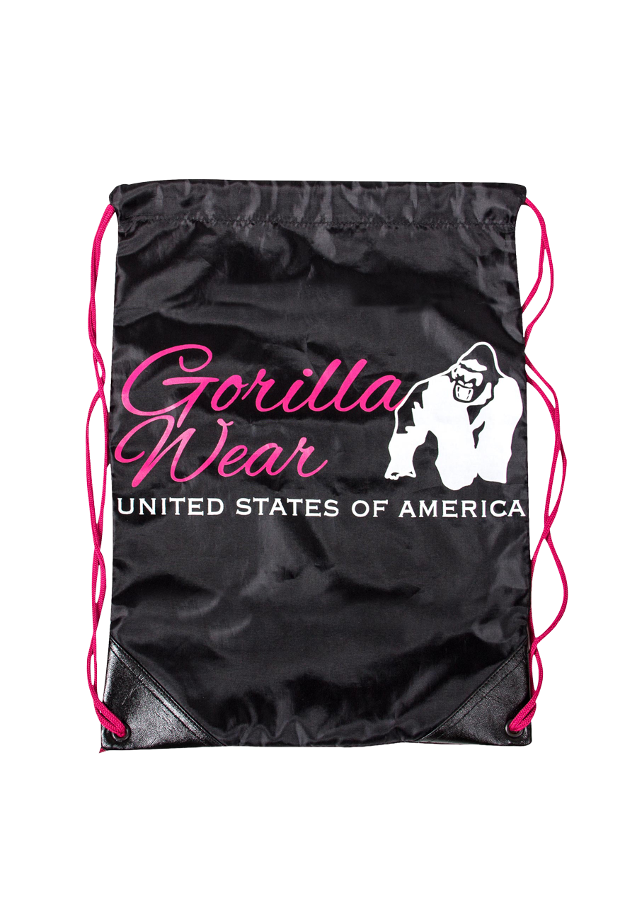 Gorilla Wear Gorilla Wear Drawstring Bag Gym Bags & Backpacks Black/Pink