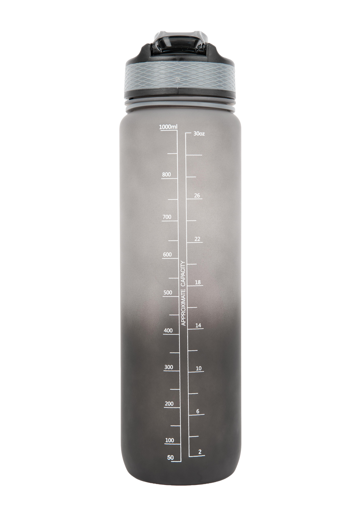 Gorilla Wear Gradient Water Bottle 1000ML Shakers & Bottles Black/Gray