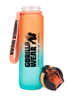 Gorilla Wear Gradient Water Bottle 1000ML Shakers & Bottles Green/Orange