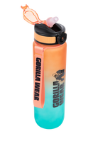 Gorilla Wear Gradient Water Bottle 1000ML Shakers & Bottles Green/Orange