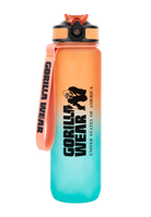 Gorilla Wear Gradient Water Bottle 1000ML Shakers & Bottles Green/Orange