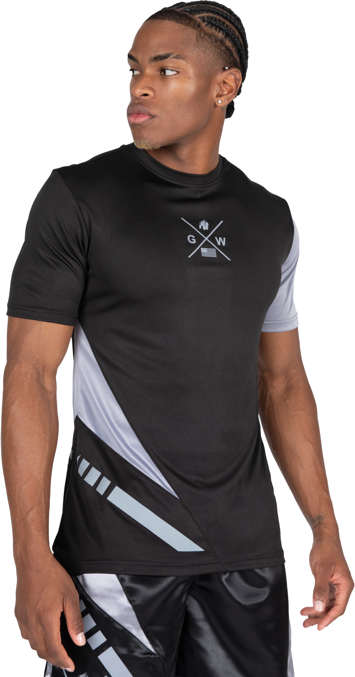 Gorilla Wear Hornell T-Shirt T-Shirt & Tops Black/Gray