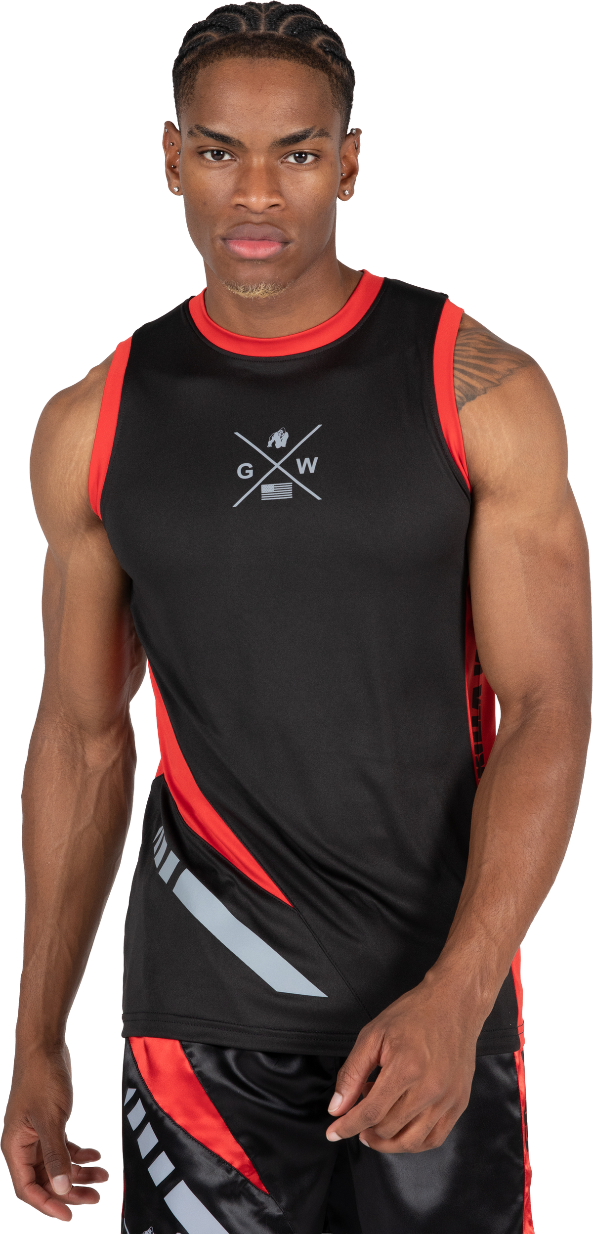Gorilla Wear Hornell Tank Top Tank Top Black/Red