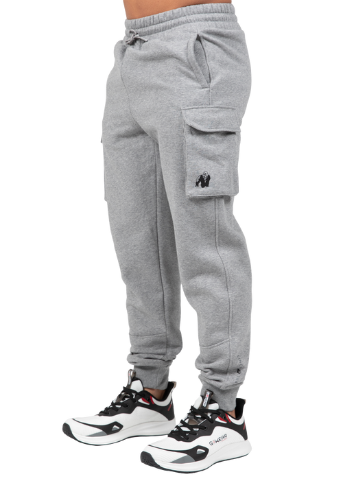 Hudson Cargo Sweatpants - Gray Melange – Gorilla Wear