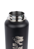 Gorilla Wear Insulated Stainless Steel Water Bottle 1000ML Shakers & Bottles Black
