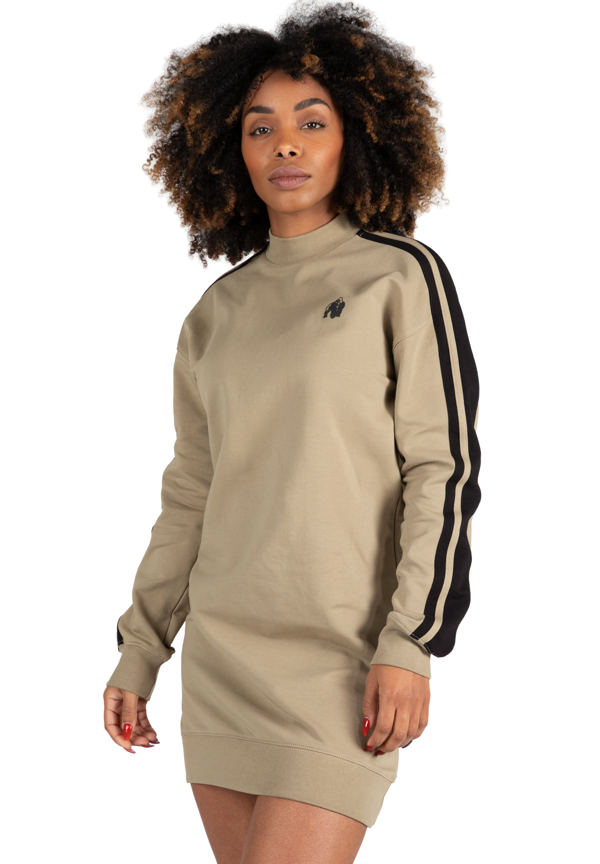 Gorilla Wear Isabella Sweatshirt Dress Hoodie & Sweatshirt Beige