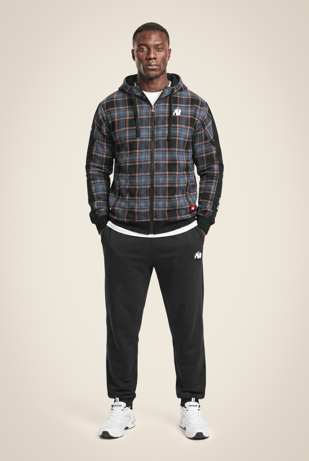 Gorilla Wear Kenton Zipped Jacket Jacket Black/Blue