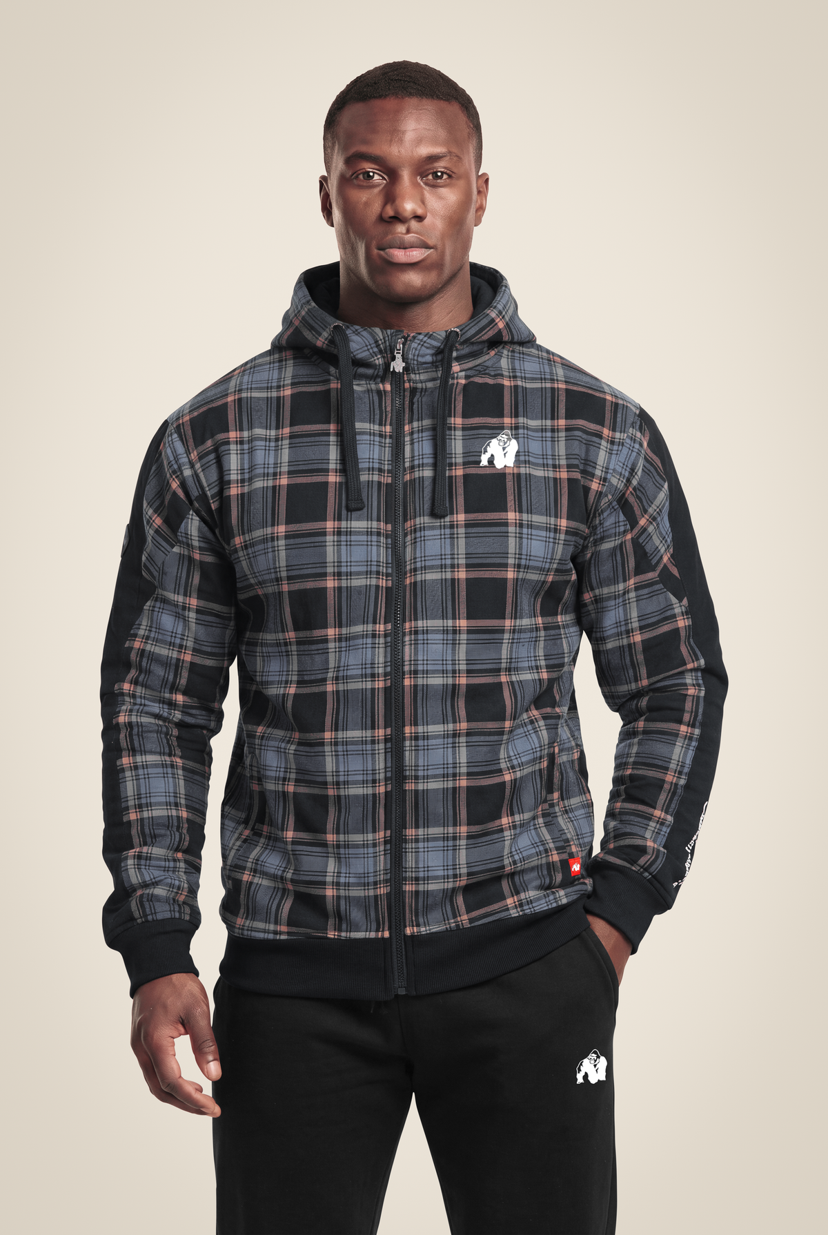 Gorilla Wear Kenton Zipped Jacket Jacket Black/Blue