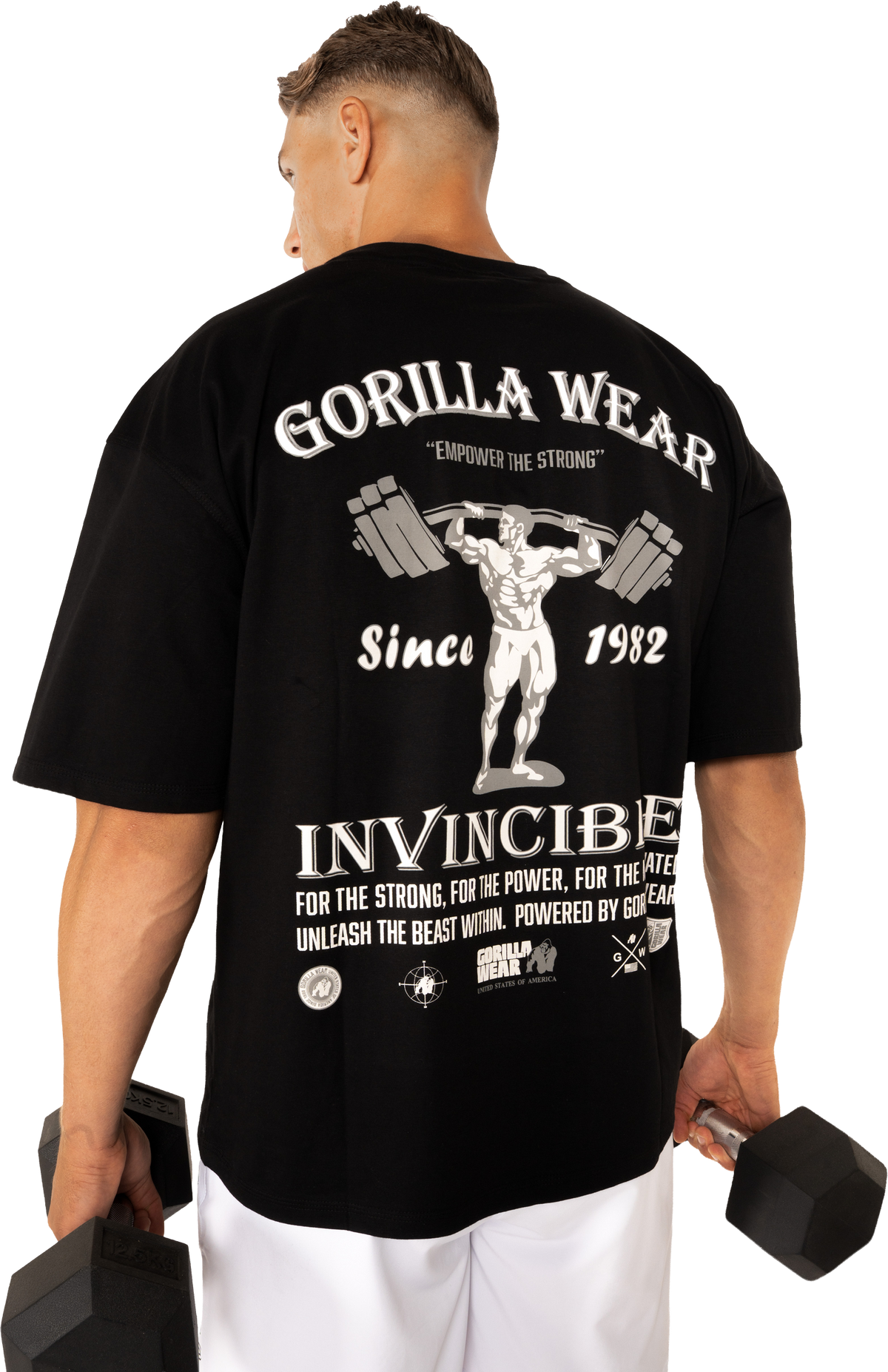 Gorilla Wear Kingston Oversized T-Shirt T-Shirt & Tops Black