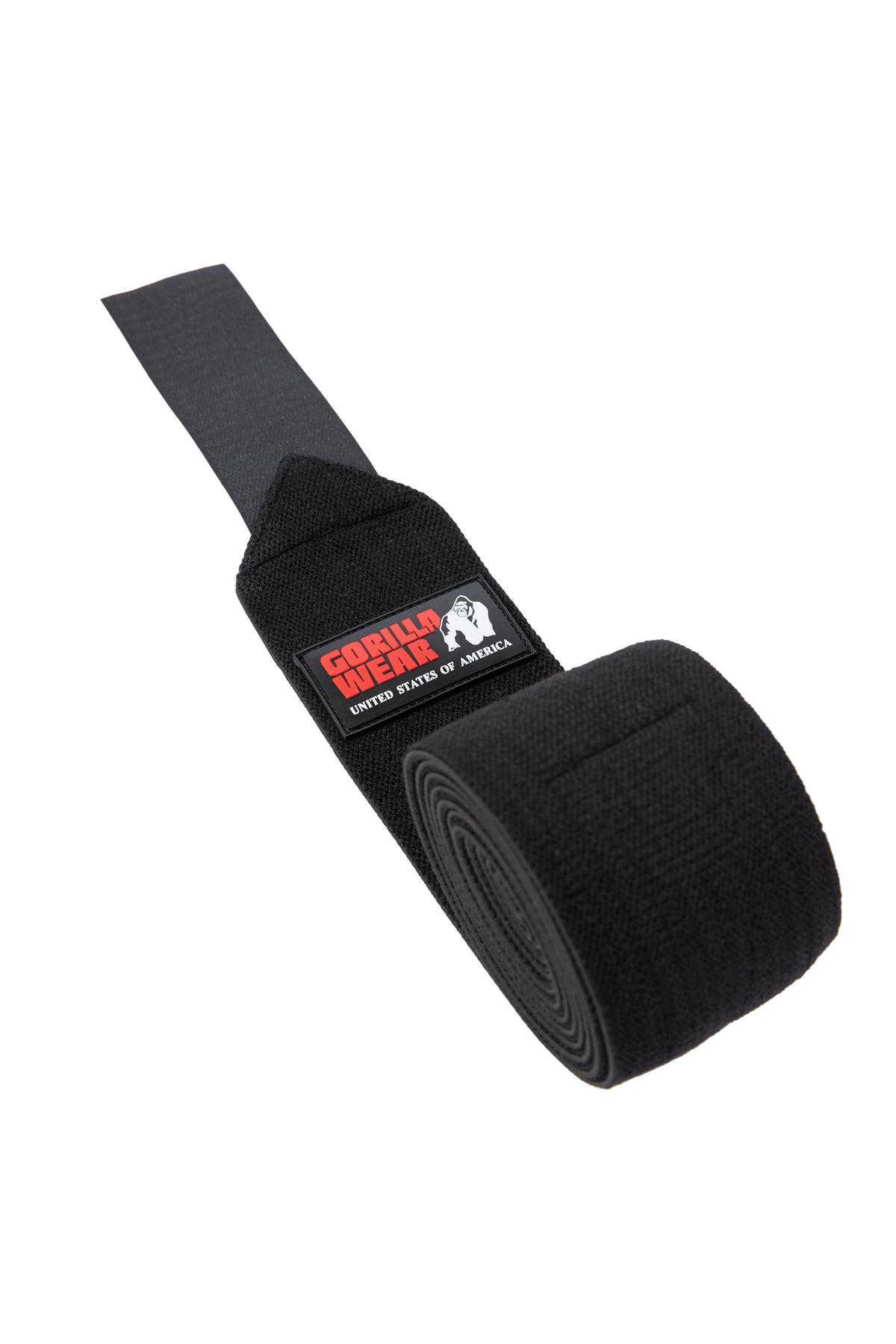 Gorilla Wear Knee Wraps 200CM Lifting Straps & Wraps Black