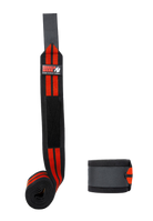 Gorilla Wear Knee Wraps 200CM Lifting Straps & Wraps Black/Red