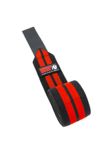 Gorilla Wear Knee Wraps 200CM Lifting Straps & Wraps Black/Red