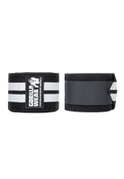 Gorilla Wear Knee Wraps 200CM Lifting Straps & Wraps Black/White