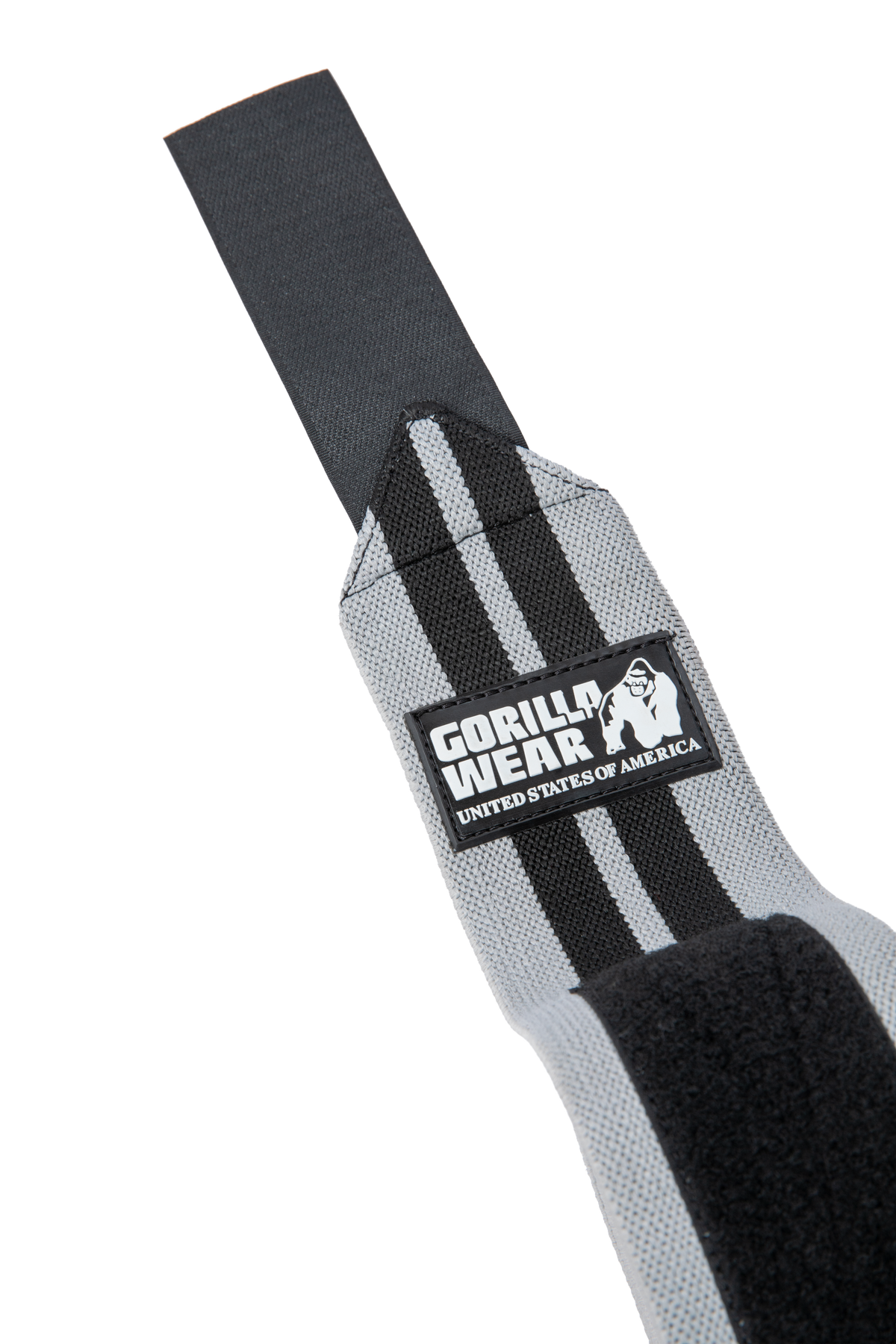 Gorilla Wear Knee Wraps 200CM Lifting Straps & Wraps Gray/Black