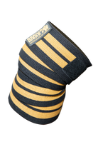 Gorilla Wear Knee Wraps 250CM Lifting Straps & Wraps Black/Gold