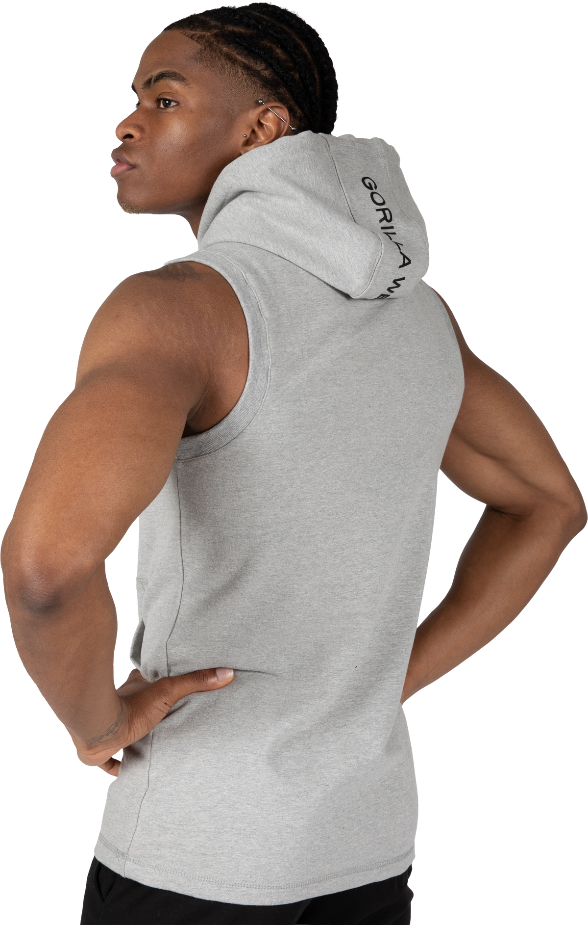 Gorilla Wear Lincoln Sleeveless Hoodie Hoodie & Sweatshirt Gray